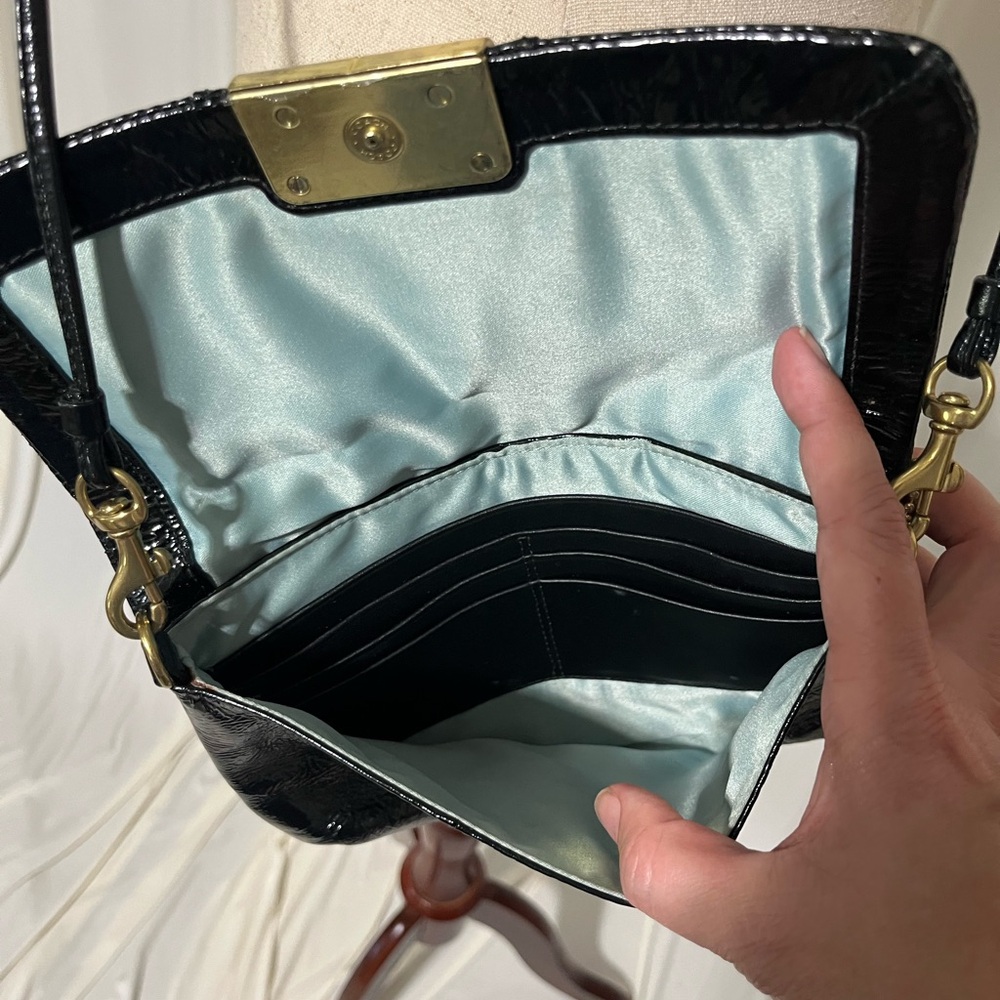 Vintage Coach Patent Leather Black Shoulder Bag - Picture 7 of 9
